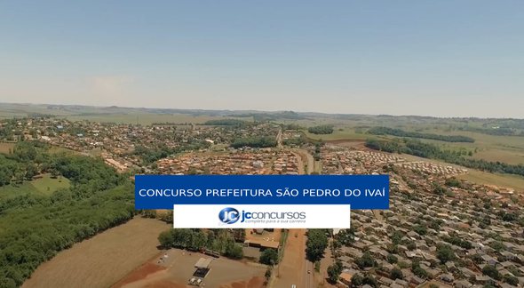 Concurso Prefeitura de São Pedro do Ivaí - vista aérea do município - Divulgação