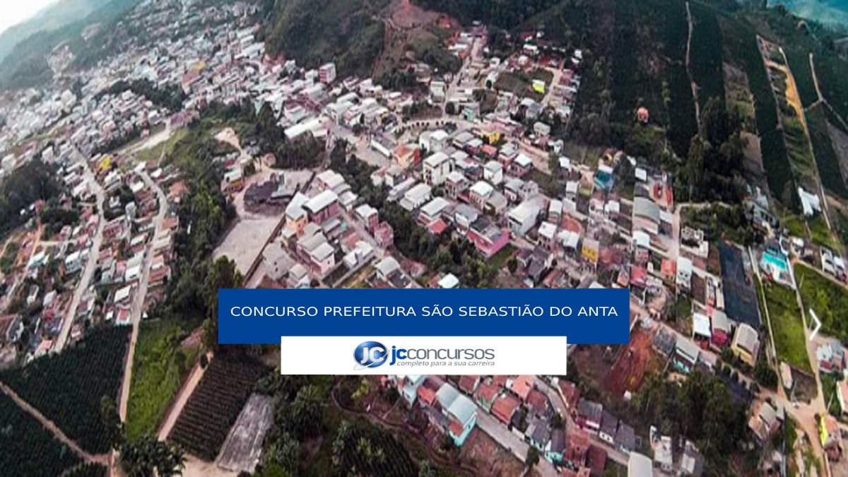 Concurso Prefeitura de São Sebastião do Anta - vista aérea do município