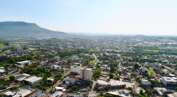 Concurso Prefeitura Sapiranga - vista aérea do município - Divulgação