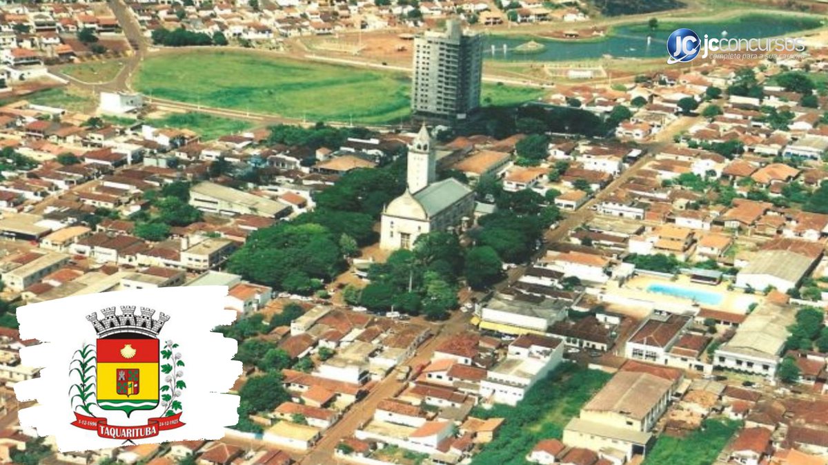 Concurso de Taquarituba SP: vista aérea da cidade