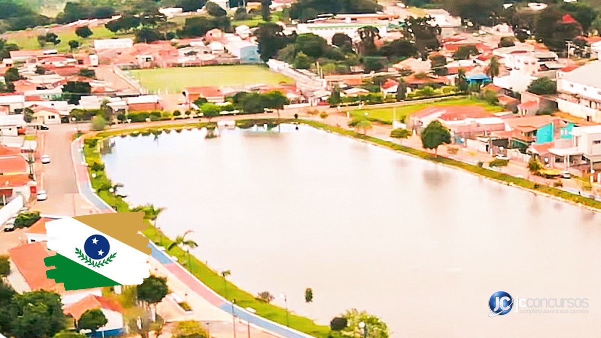 Concurso da Prefeitura de Taquarivaí: vista aérea do município