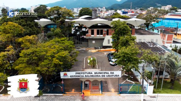 Concurso da Prefeitura de Ubatuba: vista aérea do prédio do Executivo - Foto: Divulgação