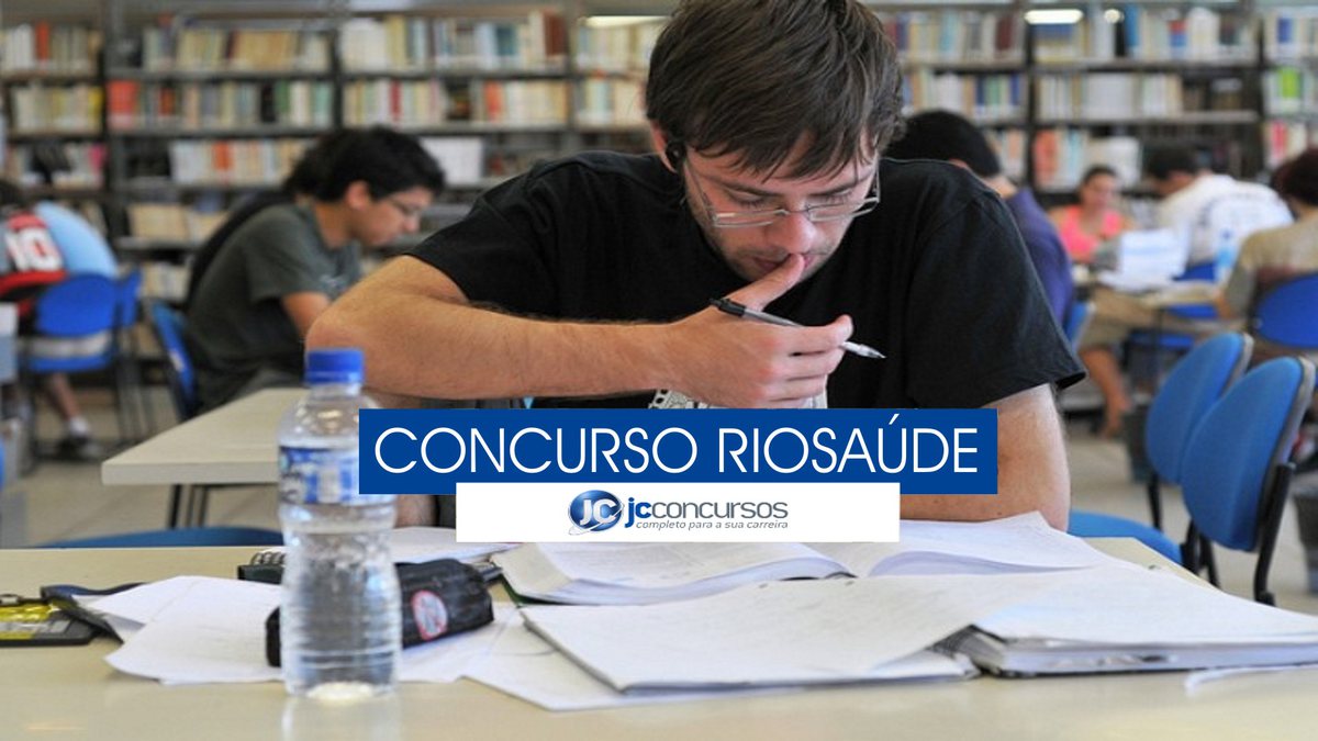 Concurso RioSaúde - homem estudando