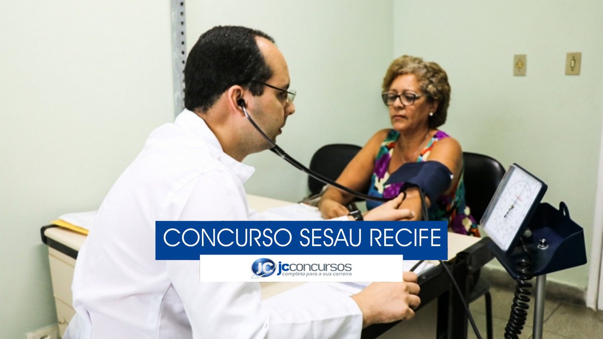 Concurso Sesau Recife - mulher recebe atendimento médico