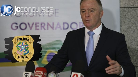 None - Concurso PC ES: governador Renato Casagrande Crédito José Cruz EBC