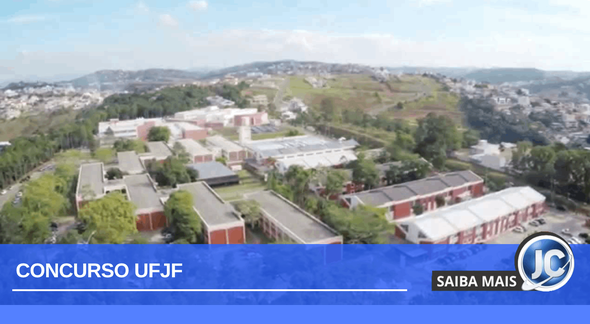 Concurso UFJF MG: vista área da universidade - Divulgação