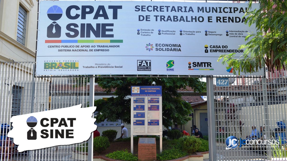 Vagas abertas no CPAT Campinas, no interior paulista - Divulgação