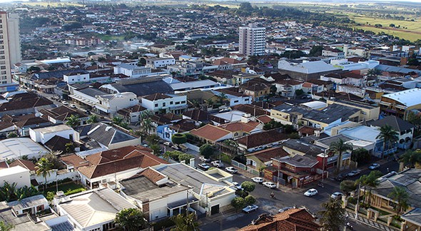 Vista aérea do município de Tupã, no interior paulista - Divulgação