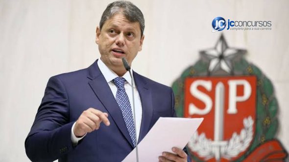 None - Concurso SAP SP: governador Tarcisio de Freitas: divulgação
