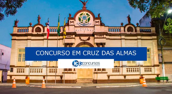 Concurso Prefeitura Cruz das Almas: fachada do órgão - Divulgação
