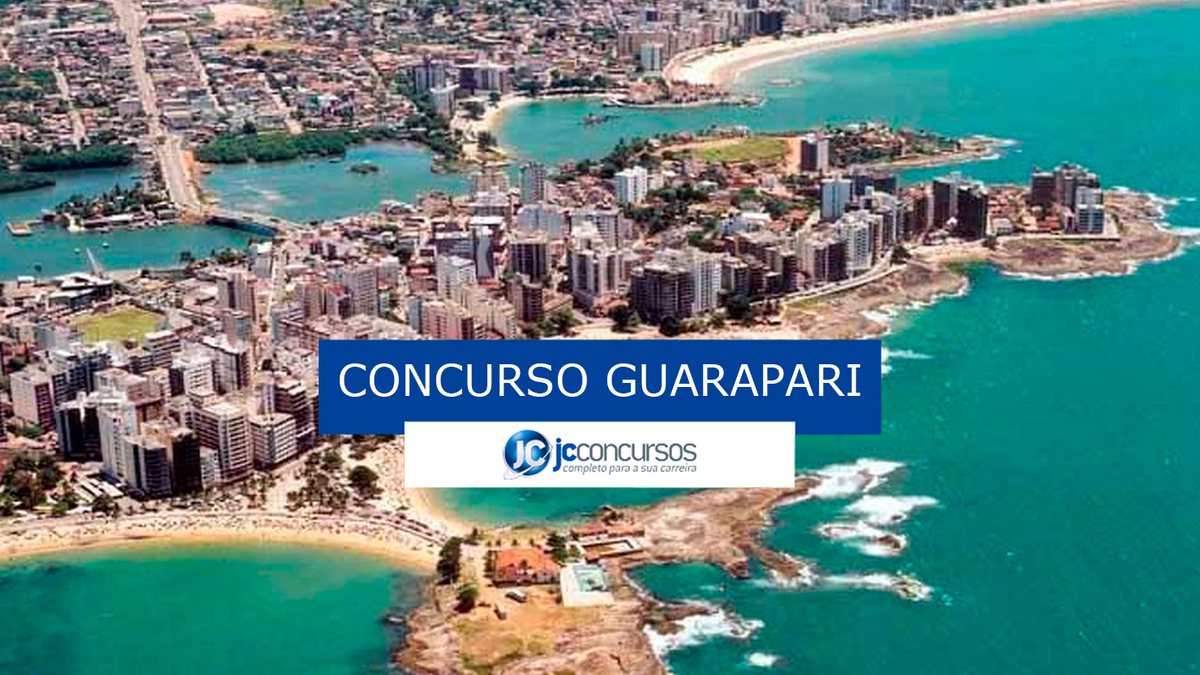 Concurso da Prefeitura de Guarapari ES: foto aérea da cidade