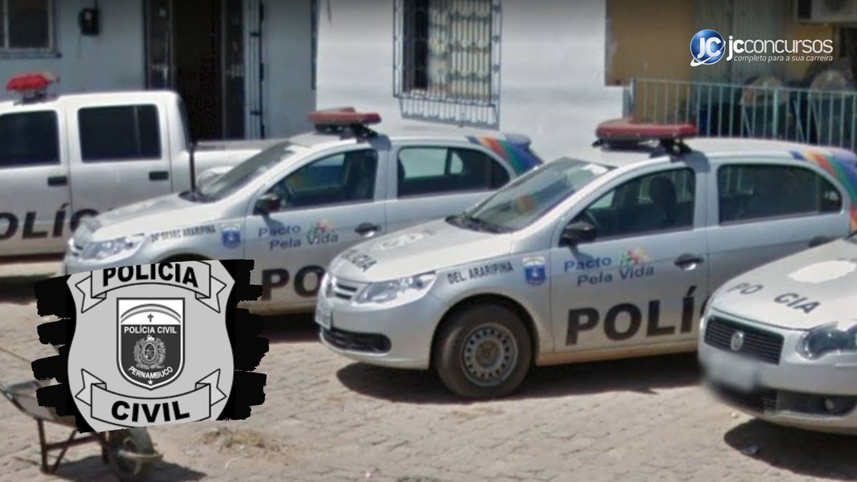 Concurso da PC PE: viaturas da Polícia Civil do Estado de Pernambuco