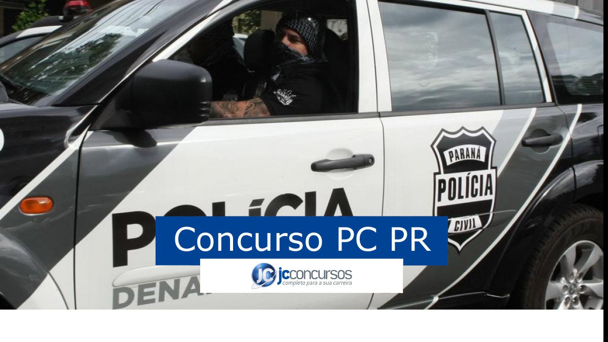 Concurso PC PR - viatura com policial