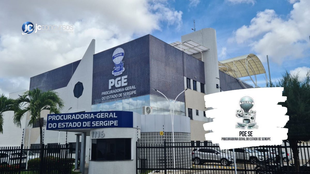 Concurso PGE SE: sede da Procuradoria Geral do Estado de Sergipe