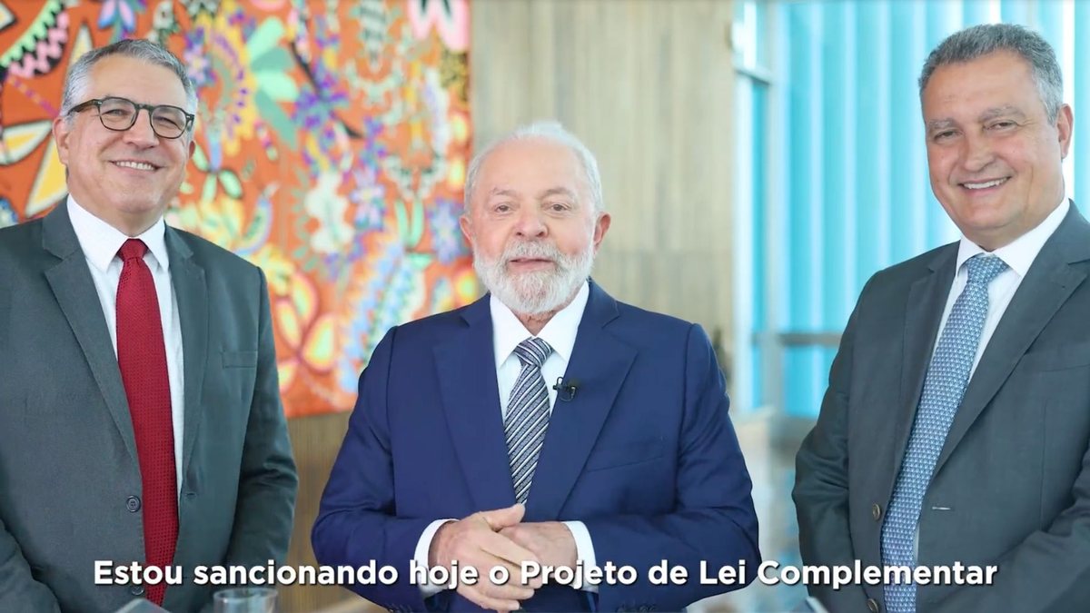 Presidente Luiz Inácio Lula da Silva (PT) anuncia sanção presidencial - Reprodução X, antigo Twitter