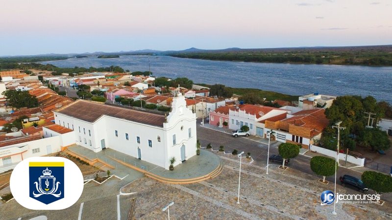 Concurso da Prefeitura de Santa Maria da Boa Vista: vista aérea do município