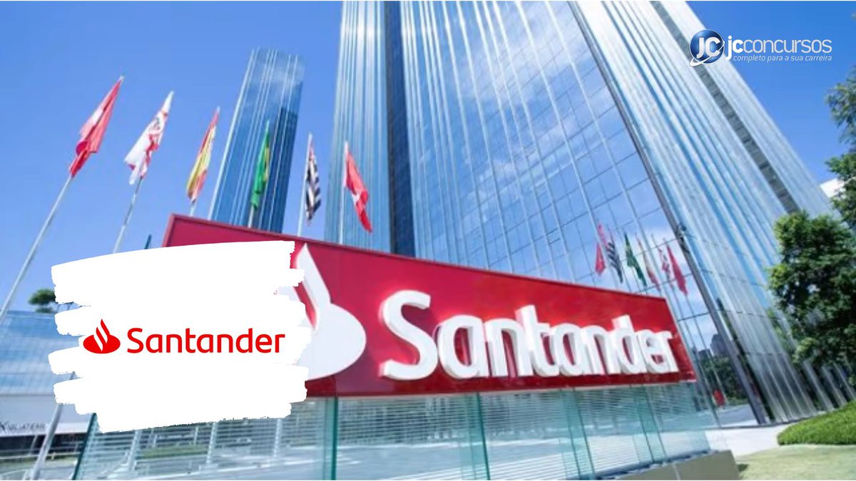 Banco Santander está com inscrições abertas para estágio - Divulgação